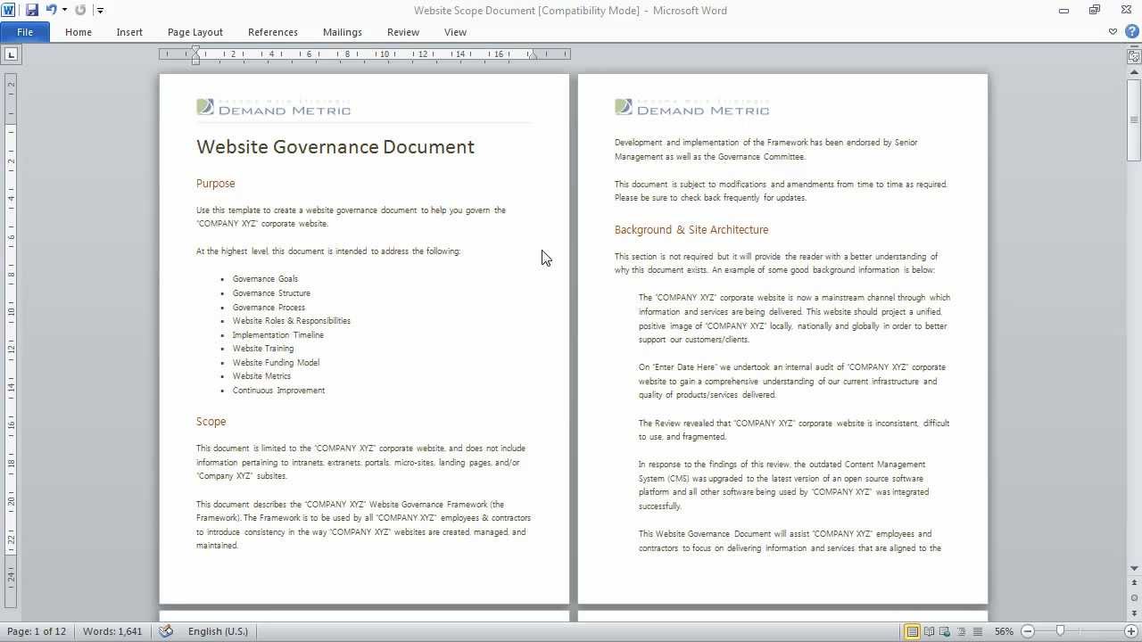 as is and to be document template