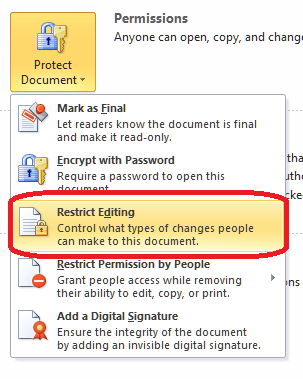 how to allow edit word document 2013