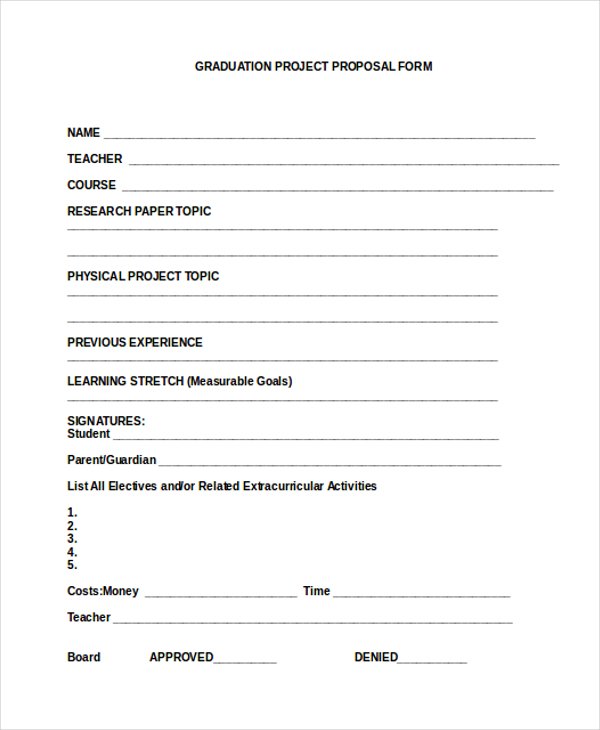 project proposal sample document pdf