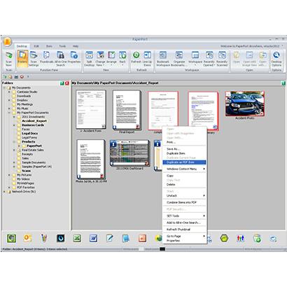 turning a scanned document into a pdf