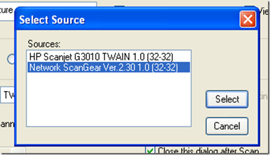 how to save a scanned document with cannon scangear