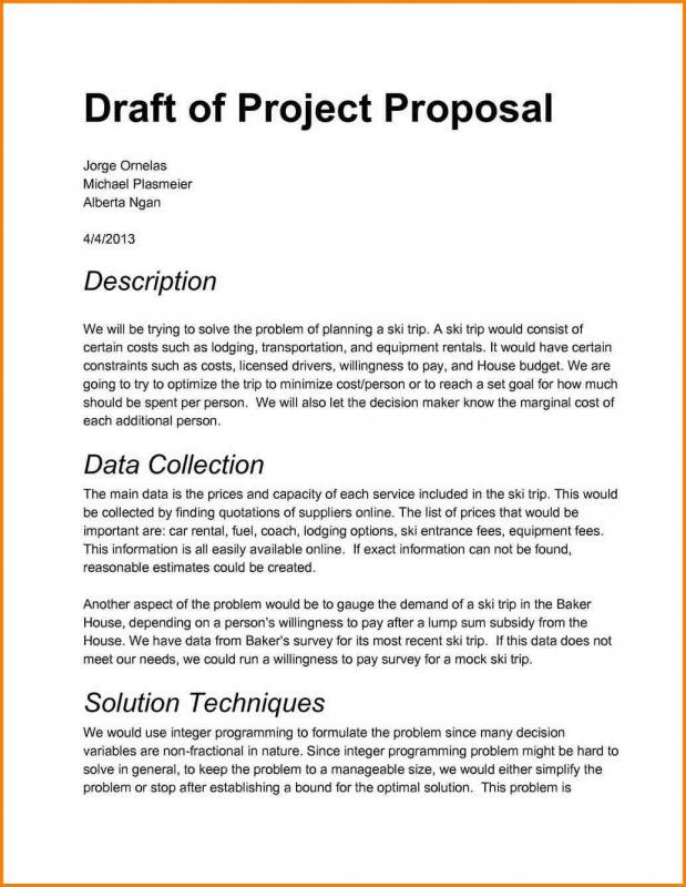 project proposal sample document pdf